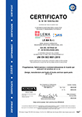 Certificate TÜV UNI EN ISO 9001:2015
